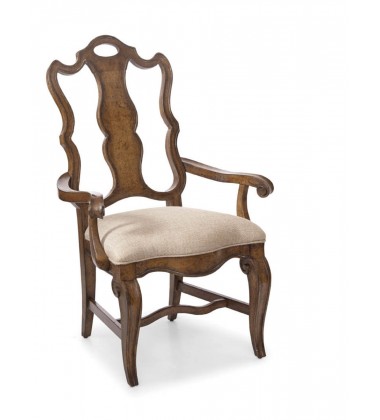 A.R.T. Furniture - Continental - Splat Back Arm Chair - Weathered Nutmeg (237203-2624)