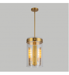 Dahlia 3 Light Pendant, Brushed Brass-(AC10051BR)-Artcraft