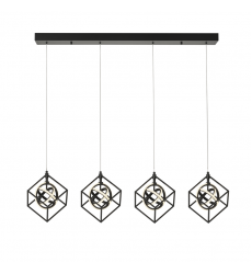  Tulip Collection Integrated LED 4-Light Island Light, Matte Black-(AC1012)-Artcraft