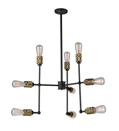 Jersey 9-Light Chandelier-(AC10589VB)-Artcraft  Jersey 9-Light Chandelier-(AC10589VB)-Artcraft