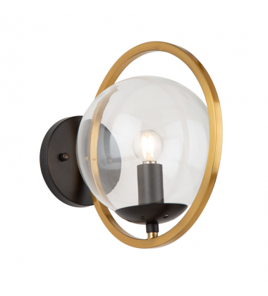 Lugano 1 Light Wall Light-(AC10891VB)-Artcraft Lugano 1 Light Wall Light-(AC10891VB)-Artcraft