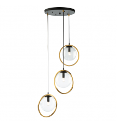  Lugano 3 Light Cord Pendant-(AC10893VB)-Artcraft