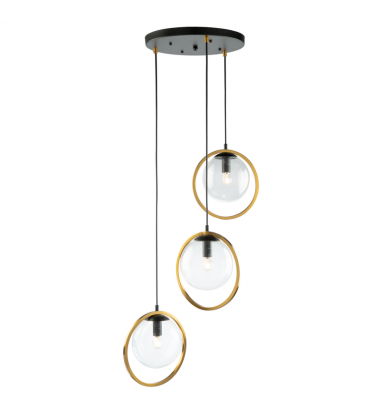 Lugano 3 Light Cord Pendant-(AC10893VB)-Artcraft Lugano 3 Light Cord Pendant-(AC10893VB)-Artcraft