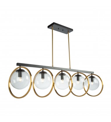  Lugano 5 Light Island Light-(AC10896VB)-Artcraft