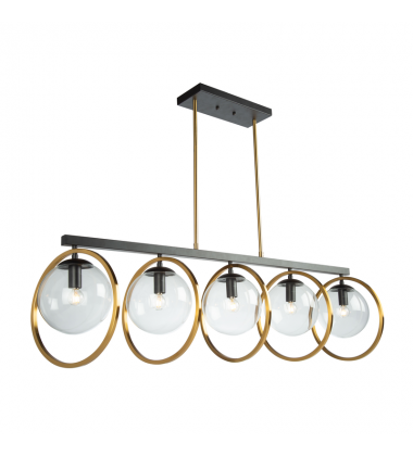  Lugano 5 Light Island Light-(AC10896VB)-Artcraft