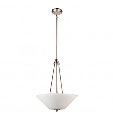 Clayton 3-Light Chandelier-(AC10913BN)-Artcraft Clayton 3-Light Chandelier-(AC10913BN)-Artcraft