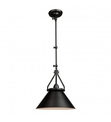  Brydon 1 Light Sconce/Pendant Black-(AC11242BK)-Artcraft