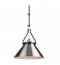 Brydon 1 Light Sconce/Pendant Black and Brushed Nickel-(AC11242NB)-Artcraft  Brydon 1 Light Sconce/Pendant Black and Brushed Nickel-(AC11242NB)-Artcraft