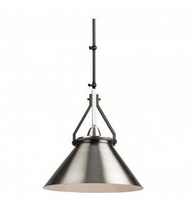 Brydon 1 Light Sconce/Pendant Black and Brushed Nickel-(AC11242NB)-Artcraft  Brydon 1 Light Sconce/Pendant Black and Brushed Nickel-(AC11242NB)-Artcraft