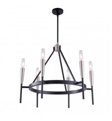  Flute AC11416 Chandelier - Artcraft
