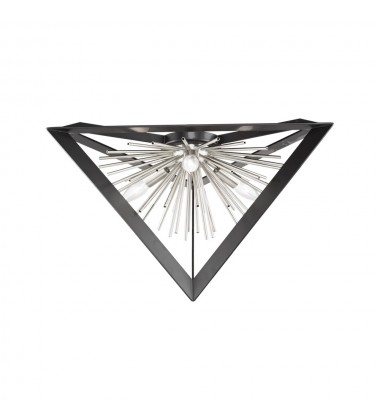  Sunburst 3 Light Flush Mount-(AC11442CH)-Artcraft