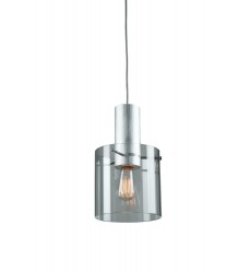  Henley 1 Light Pendant (Brushed Aluminum & Clear Glass)-(AC11520CL)-Artcraft