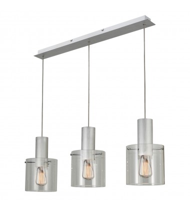  Henley 3 Light Island Light (Brushed Aluminum)-(AC11522CL)-Artcraft