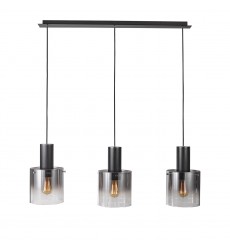  Henley 3 Light Island Light (Satin Black)-(AC11522SM)-Artcraft