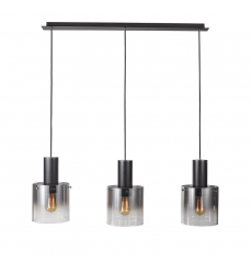  Henley 3 Light Island Light (Satin Black)-(AC11522SM)-Artcraft