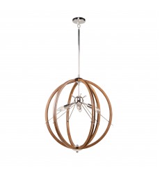  Abbey 6 Light Sphere Pendant-(AC11556PN)-Artcraft