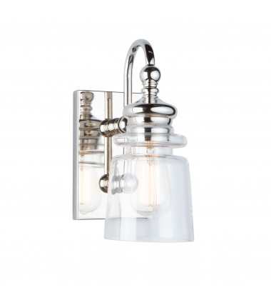  Castara 1 Light Wall Light AC11591PN-(AC11591PN)-Artcraft