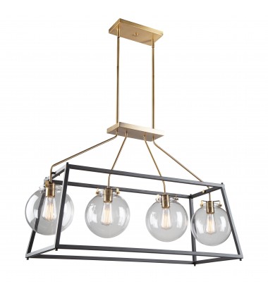  Bridegtown 4 Light Cage Pendant-(AC11604VB)-Artcraft