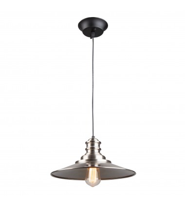  Broxton 1 Light Metal Shade Pendant-(AC11661BN)-Artcraft