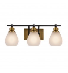 Nelson Collection 3-Light Bathroom Brass & Black-(AC11683BB)-Artcraft Nelson Collection 3-Light Bathroom Brass & Black-(AC11683BB)-Artcraft