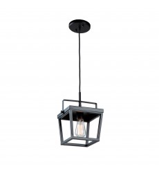  Carriage 1 Light Pendant Black-(AC11700BK)-Artcraft