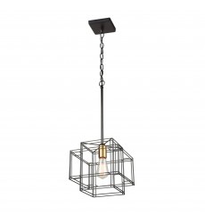 Artisan 1 Light Pendant-(AC11731BK)-Artcraft Artisan 1 Light Pendant-(AC11731BK)-Artcraft