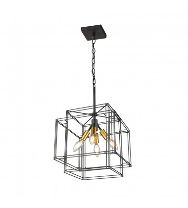  Artisan 4 Light Pendant-(AC11734BK)-Artcraft