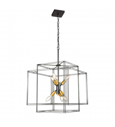 Artisan 6 Light Pendant AC11736BK - Artcraft Artisan 6 Light Pendant AC11736BK - Artcraft