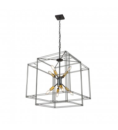  Artisan 8 Light Pendant-(AC11738BK)-Artcraft