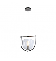  Cheshire Collection 1-Light Pendant, Black & Nickel-(AC11741NB)-Artcraft