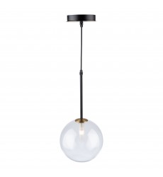  Aurelia Collection 1-Light Pendant, Matte Black & Brass-(AC11761VB)-Artcraft