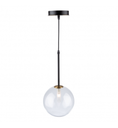  Aurelia Collection 1-Light Pendant, Matte Black & Brass-(AC11761VB)-Artcraft