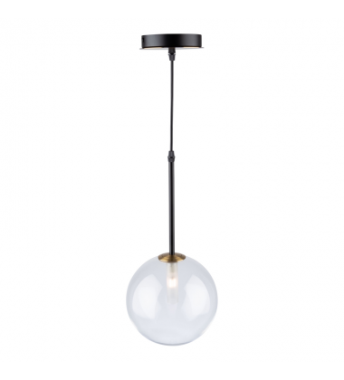  Aurelia Collection 1-Light Pendant, Matte Black & Brass-(AC11761VB)-Artcraft