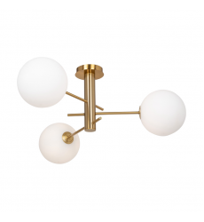  Aurelia Collection 3-Light Semi-Flush Mount Brass-(AC11763BR)-Artcraft