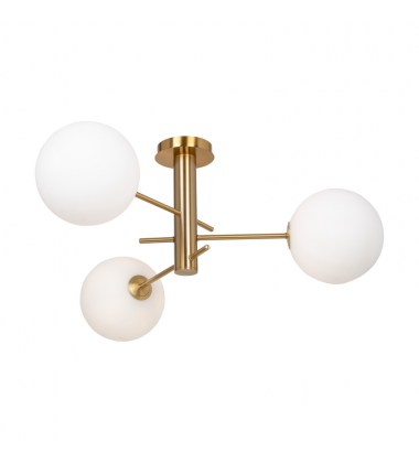  Aurelia Collection 3-Light Semi-Flush Mount Brass-(AC11763BR)-Artcraft