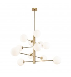  Aurelia Collection 12-Light Chandelier Brass-(AC11768BR)-Artcraft