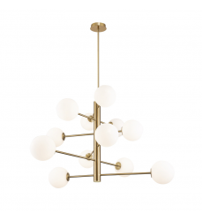  Aurelia Collection 12-Light Chandelier Brass-(AC11768BR)-Artcraft