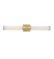  Positano - 2-Light Bathroom Vanity Light - Clear Glass/Satin Brass-(AC11773CB)-Artcraft