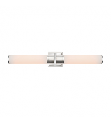 Positano - 2-Light Bathroom Vanity Light - White Glass/Polished Nickel-(AC11773WN)-Artcraft Positano - 2-Light Bathroom Vanity Light - White Glass/Polished Nickel-(AC11773WN)-Artcraft