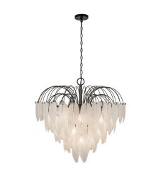 Alessia 19 Light Chandelier, Black-(AC11782BK)-Artcraft Alessia 19 Light Chandelier, Black-(AC11782BK)-Artcraft