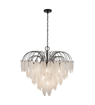 Alessia 19 Light Chandelier, Black-(AC11782BK)-Artcraft Alessia 19 Light Chandelier, Black-(AC11782BK)-Artcraft