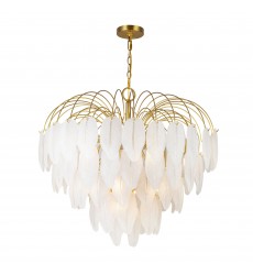  Alessia Collection 19-Light Chandelier Brushed Brass-(AC11782BR)-Artcraft