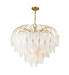 Alessia Collection 19-Light Chandelier Brushed Brass-(AC11782BR)-Artcraft Alessia Collection 19-Light Chandelier Brushed Brass-(AC11782BR)-Artcraft