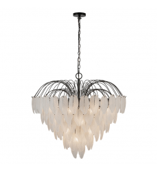 Alessia 24 Light Chandelier, Black-(AC11783BK)-Artcraft Alessia 24 Light Chandelier, Black-(AC11783BK)-Artcraft