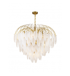  Alessia Collection 24-Light Chandelier Brushed Brass-(AC11783BR)-Artcraft