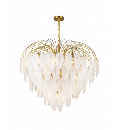 Alessia Collection 24-Light Chandelier Brushed Brass-(AC11783BR)-Artcraft  Alessia Collection 24-Light Chandelier Brushed Brass-(AC11783BR)-Artcraft