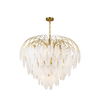  Alessia Collection 24-Light Chandelier Brushed Brass-(AC11783BR)-Artcraft