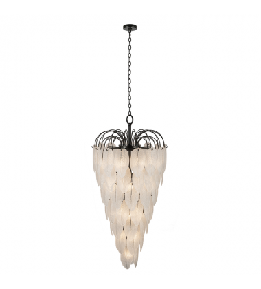 Alessia 23 Light Chandelier, Black-(AC11784BK)-Artcraft