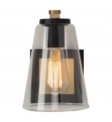  Treviso Collection 4-Light Vanity Light, Black & Brass-(AC11791BB)-Artcraft