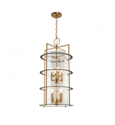  Burford Collection 8-Light Chandelier Brass & Black-(AC11818BB)-Artcraft